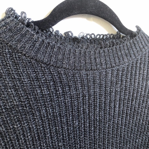 Dance & Marvel Grey Crop Sweater - Picture 5 of 8